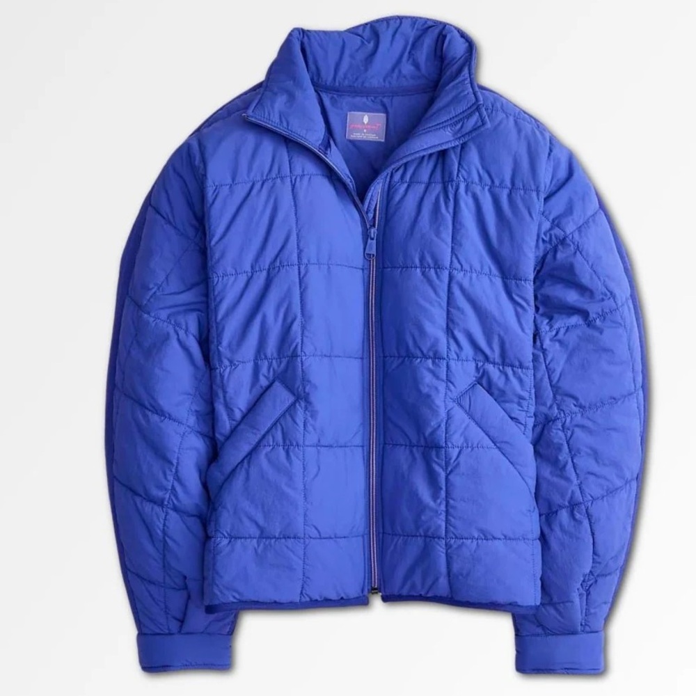 Free People Pippa Puffer Blue Iris